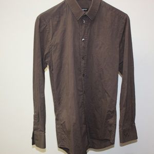 Dolce & Gabbana brown dress shirt